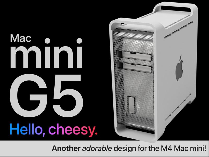 PowerMac G5 Case for M4 Mac mini