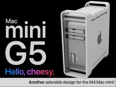 PowerMac G5 Case for M4 Mac mini