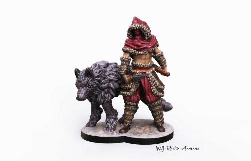 32mm miniature Wolf assassin