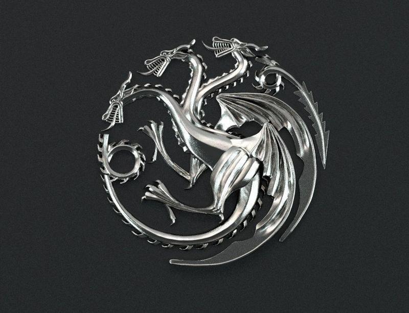 Targaryen House  Game of Thrones  3d print ready GoT