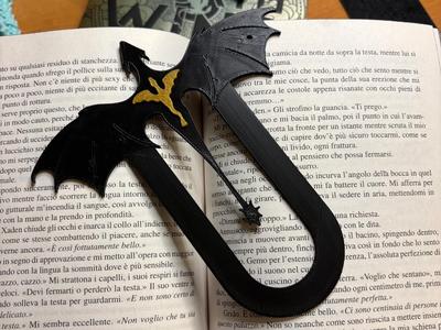 fourth wing bookmark Tairn and Andarna