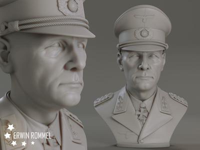 Erwin Rommel Bust