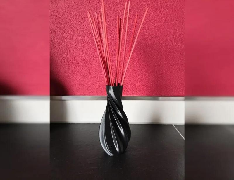 Twisted Silk Vase