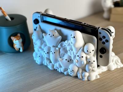 Cute Ghost Dock Switch – OLED and Classic Version