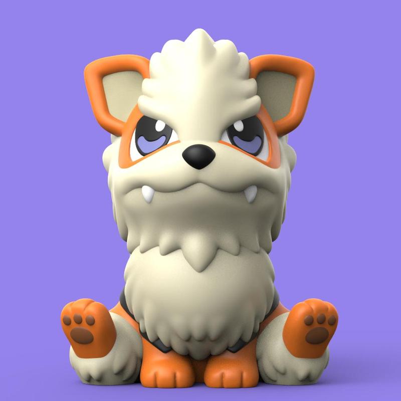 Chibi Arcanine (Easy Print No Supports)