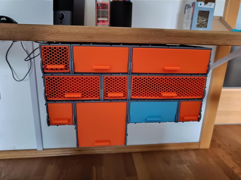 Rail 150 under Desk – Modular Storage Drawer
