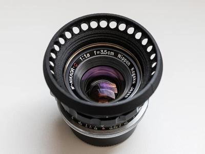 W-Nikkor 3.5cm f/1.8 lens hood - Nikon Rangefinder 48mm   