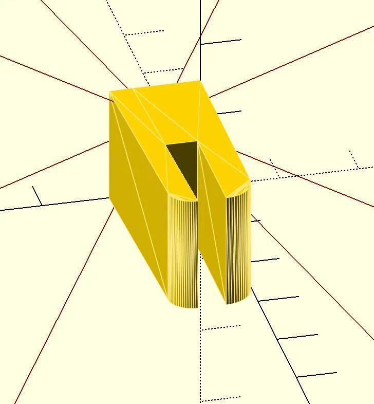 Fridge glass support   