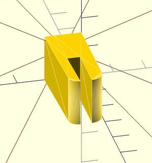 Fridge glass support   