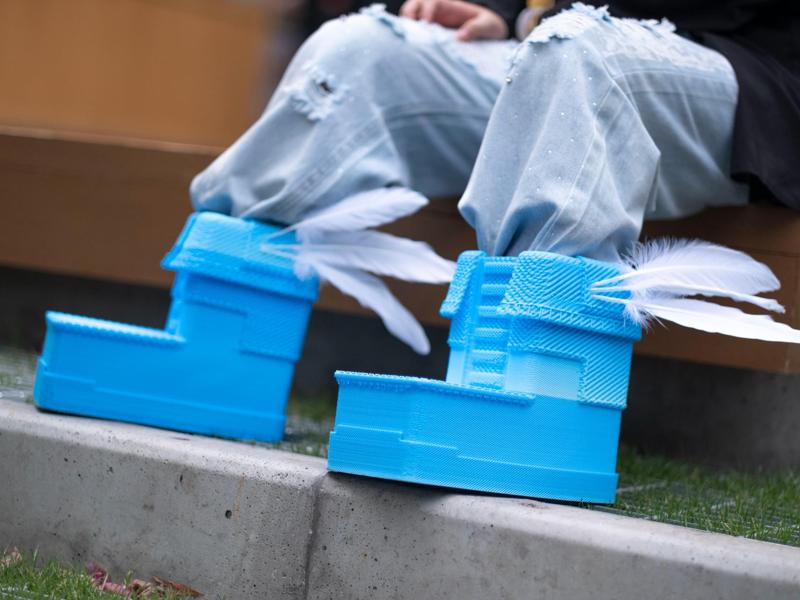 Wearable Boots of swiftness from A Minecraft Movie