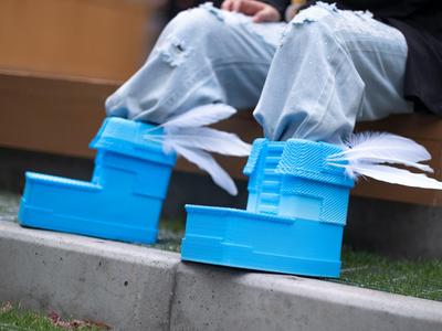 Wearable Boots of swiftness from A Minecraft Movie
