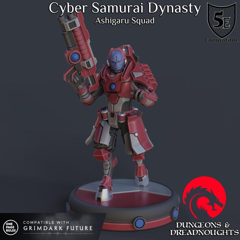 Cyber Ashigaru (30 Models) – Cyber Samurai Dynasty