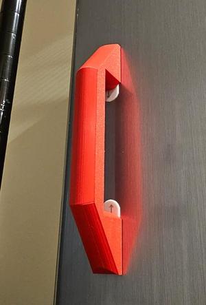 Refrigerator Door Handle - designed to be mounted with 3M Command Strips (No Supports)   
