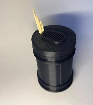 Dispensador de palillos con tapa deslizable – Caja con apertura tipo corredera ( Estilo Moderno )