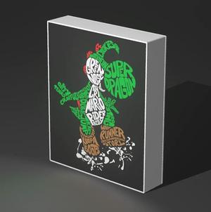 LightBox Yoshi TypoArt – Lámpara decorativa   