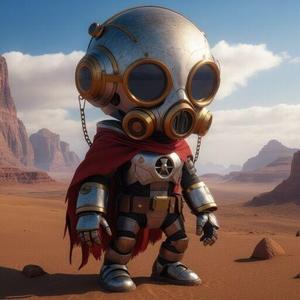 Desert Wanderer - Chibi Steampunk Warrior