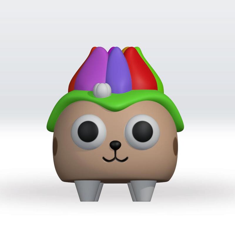 Pebble Loyal Bud Dandy World STL 3D Multicolor 3mf 3D Model