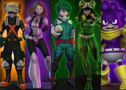My Hero Academia – Heroes V2 3D Model Collection
