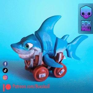Little Shark in Wheelbarrow – Flexi