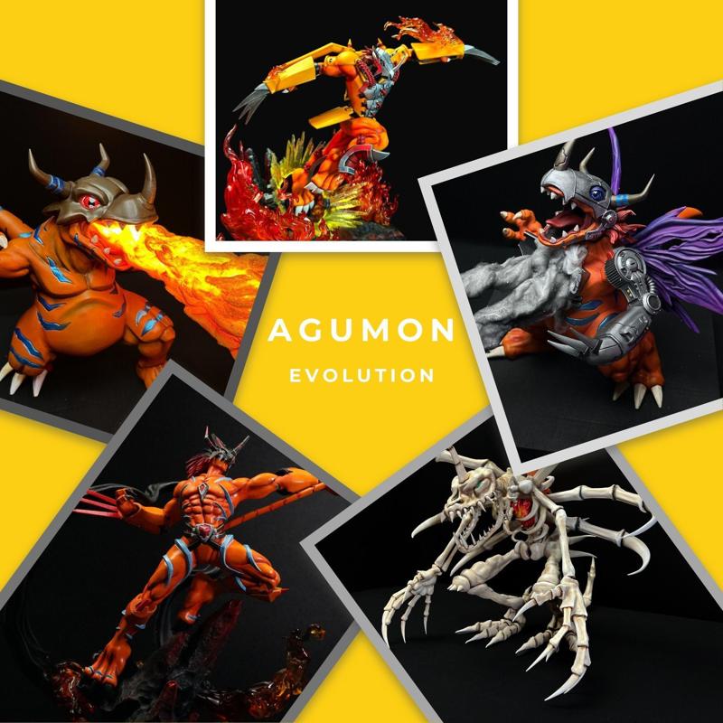 Agumon Evolution Line 3D Model Collection