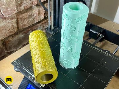 Christmas Texture Rollers for clay and dough