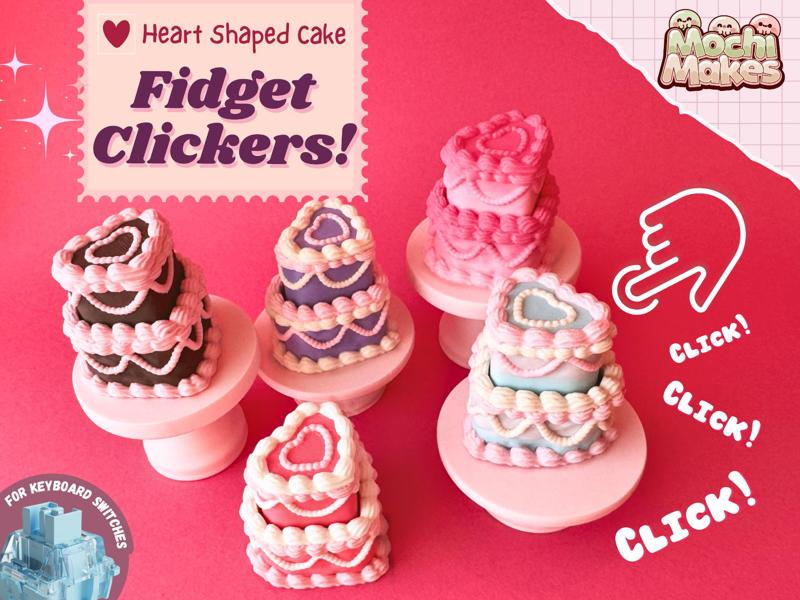 Heart Cake Fidget Clicker!