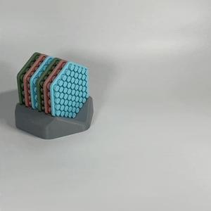 Hexagon Coaster Fidget Flexible Toy Print in Place