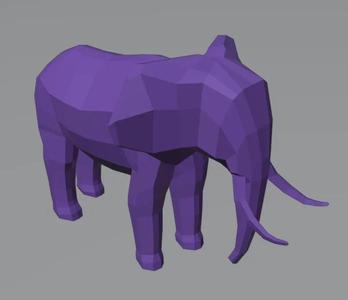 Low Poly Elephant