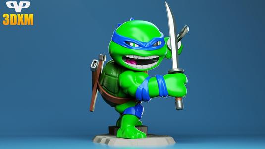 Leonardo TMNT Chibi for 3D Printing STL