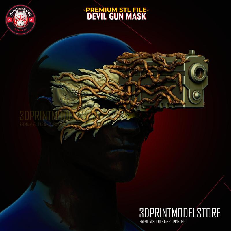 Aki Devil Gun Mask – Chainsaw Man Cosplay Anime