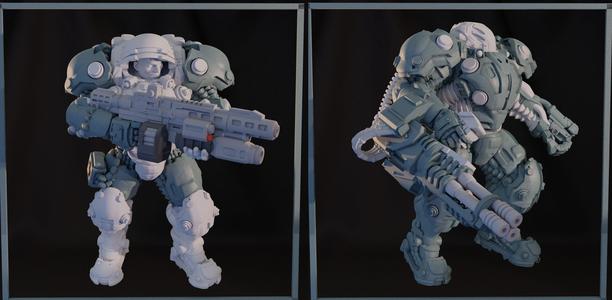 Dominion Heavy Infantry Pre-supported