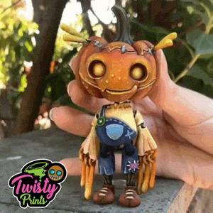 🎃Articulated Pumpkin Scarecrow (Print In Place)🎃