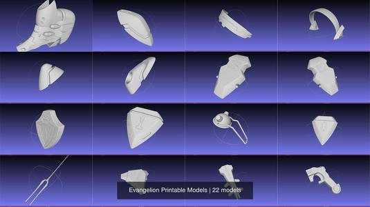 Evangelion Printable Models 3D Model Collection