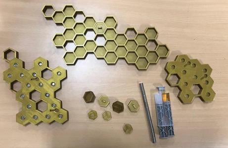 Honeycomb Keychain – Honigwaben Schlüsselanhänger