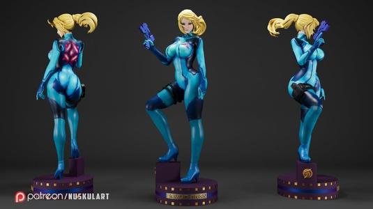 Samus Aran - Metroid - 3D Printing Collectible Rare Model