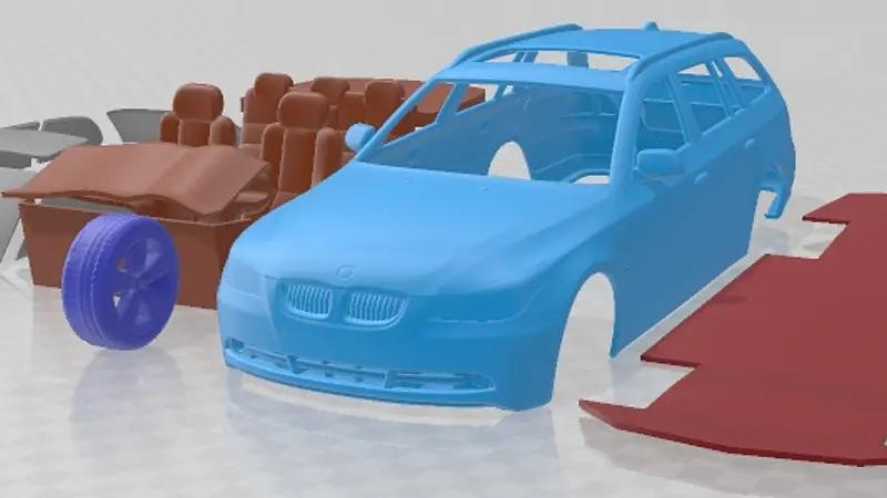 BMW 5 Series E61 Touring 2006 Printable Car