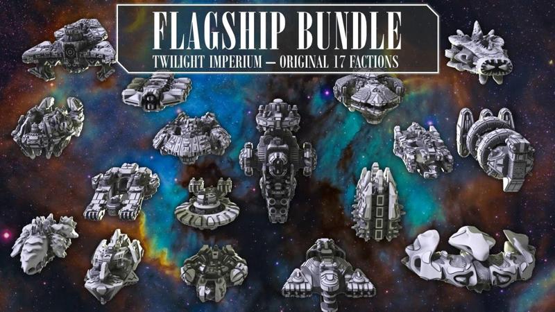 Twilight Imperium 3D print ship models – FLAGSHIP PACK