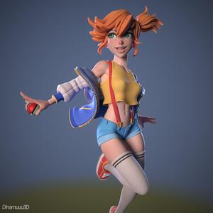 Misty  Pokemon Multi Versions SFW and NSFW 3D Print STL