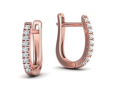 Huggy Diamond Earrings Women Earrings 3dmodel