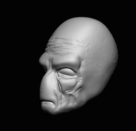 Duros Head Sculpt – Star Wars Action Figure – 3D Print File STL