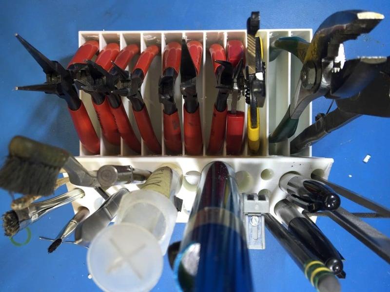 Plier holder with holes