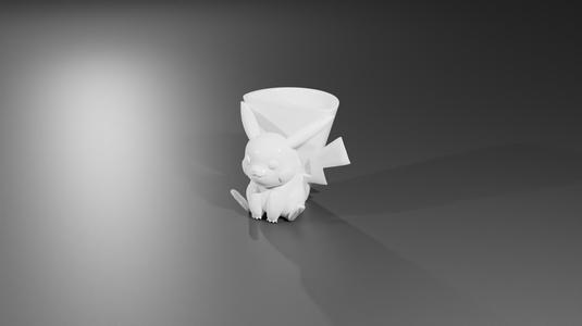 Pikachu pencil holder – Remix of pikachu by antony.dehart