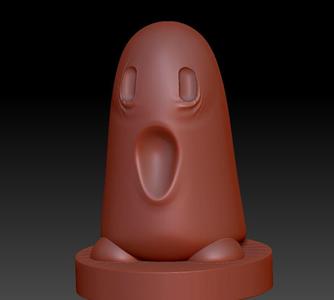 Sad Ghost Crying W Base