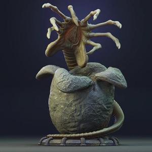 Facehugger 3D Printing Figurine in Diorama | Assembly