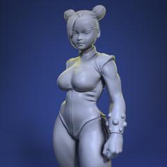 Chun-Li 3D Printing Figurine | Assembly