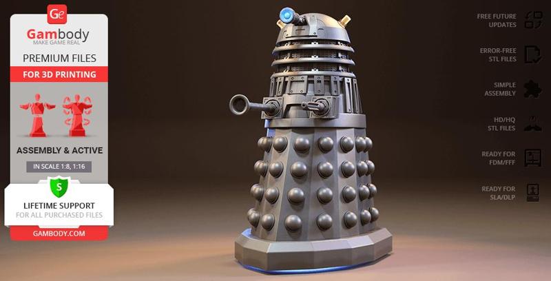 Dalek 3D Printing Model | Assembly + Action