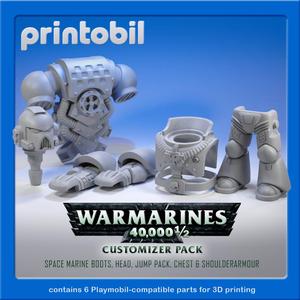 PRINTOBIL WAR MARINES – PLAYMOBIL COMPATIBLE FIGURE PARTS FOR CUSTOMIZERS
