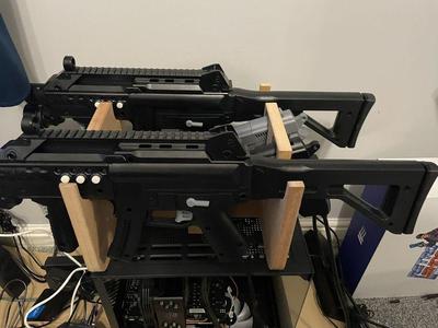 Retro Shooter Armoury light gun rack