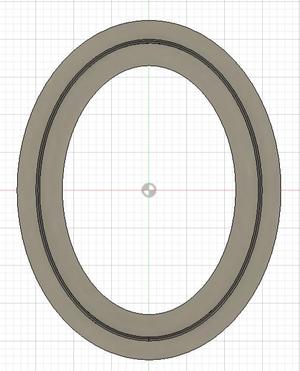 Oval Cookie Cutter 4 inch