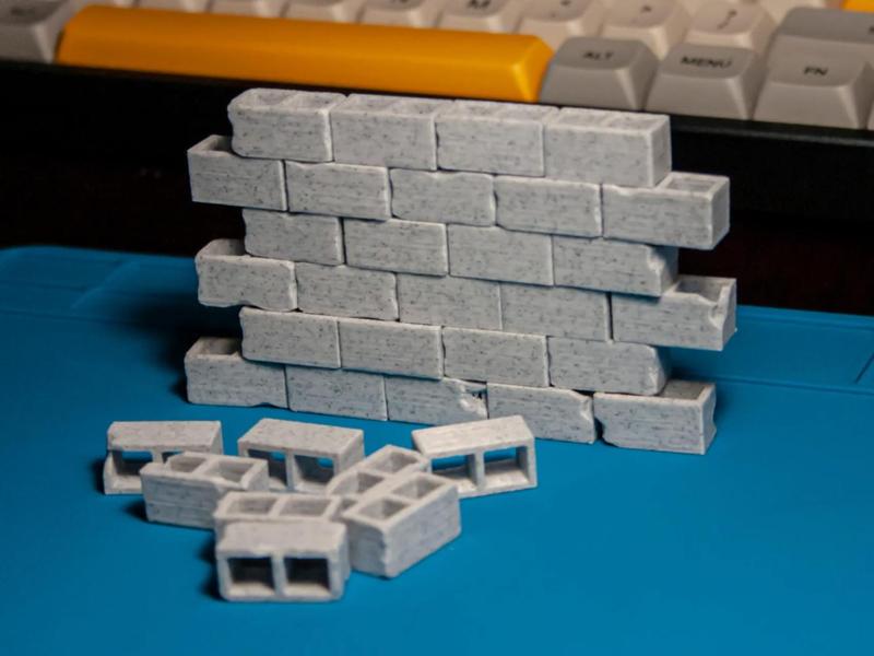 Stackable Miniature Cinder Blocks